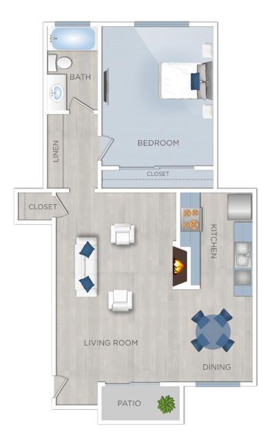 One Bedroom Apartments for rent in Encino, CA - Encino Garden Apartments - A